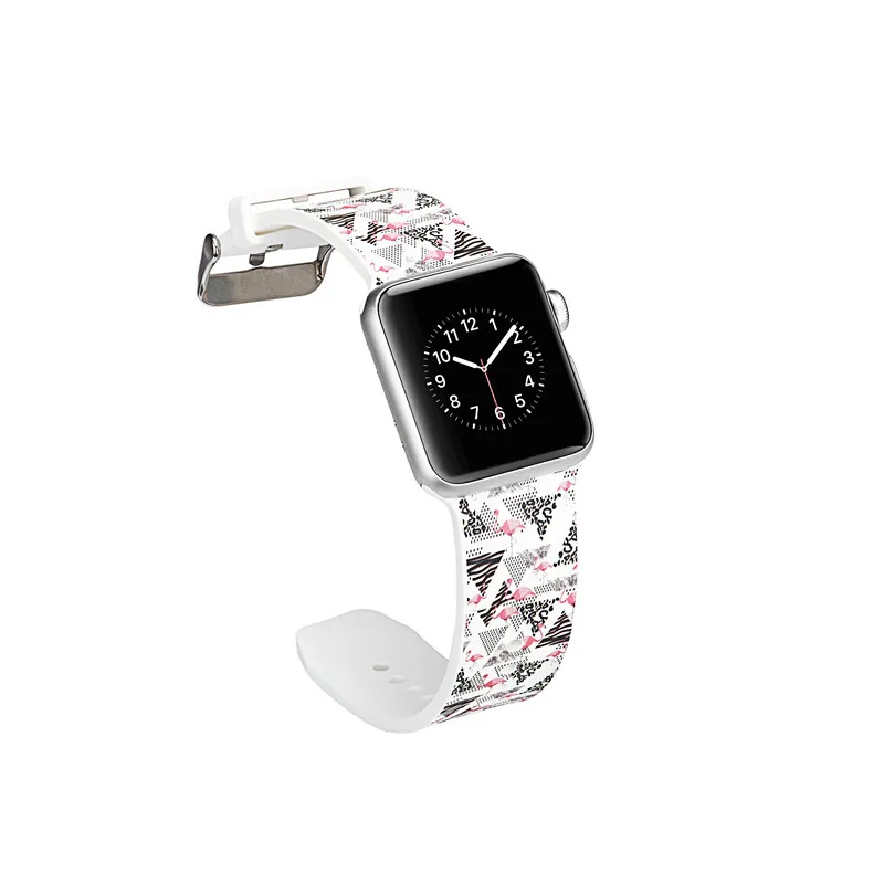 Силиконовые ремешки для Apple Watch Band 38 мм 42 мм браслеты силиконовый ремешок для Apple Watch 4 44 мм 40 мм ремешки для часов 20 цветов