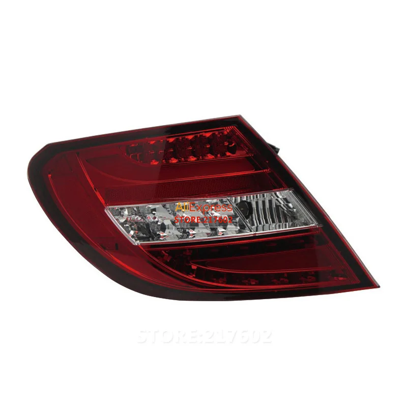 SONAR бренд для Benz c-класс задние фонари W204 C180 C200 C230 C260 светодиодный задний фонарь 2007-2010 лет красный прозрачный корпус высокое качество