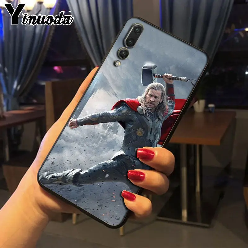Yinuoda Loki Thor Pattern ТПУ Мягкие аксессуары для телефонов чехол телефона huawei p20 pro p20lite