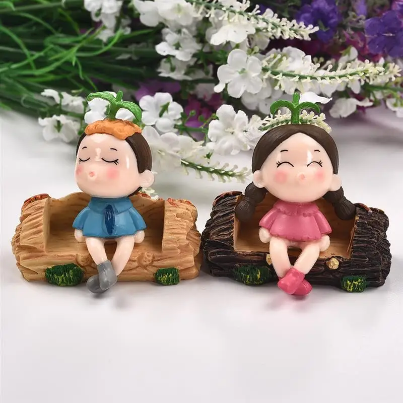 2 шт милые влюбленные украшения для двоих мох микро пейзаж мир орнамент свадебное