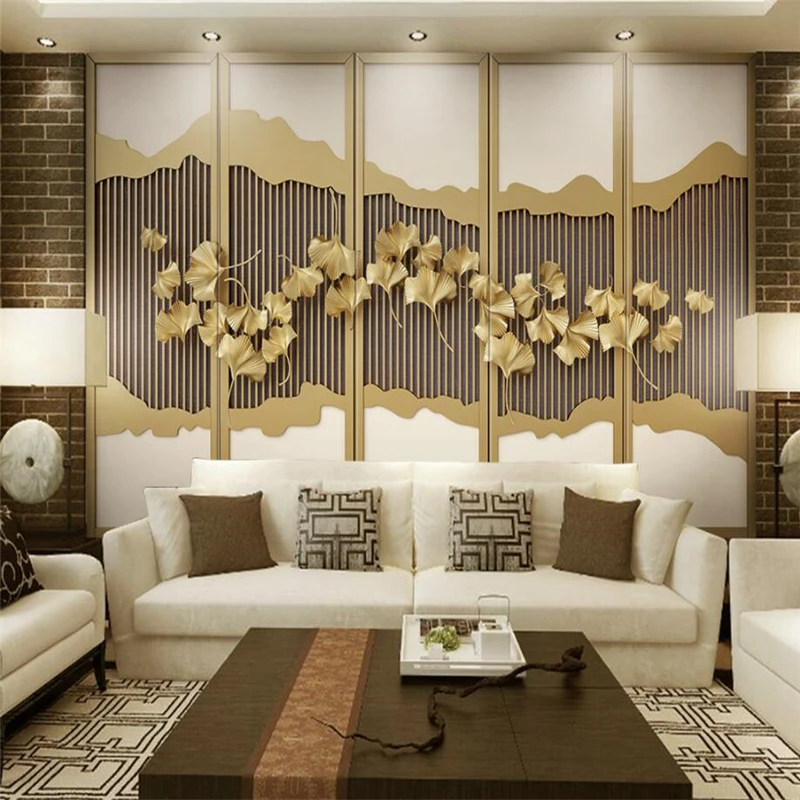 

beibehang Wallpaper Mural Custom Living Room Bedroom 3D Simple Modern Pattern Mural Background Home Decoration