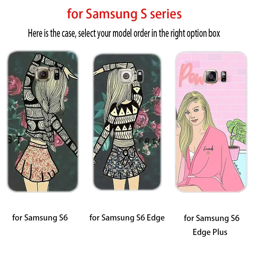 Мягкий силиконовый чехол для Samsung S20 S11 S10 S9 S8 Plus lite 11e 10e S7 S6 5G Best Friends Girl|Бамперы| |