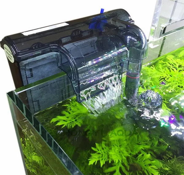 

Aquarium Submersibl 3-in-1 External Hanging Fish Tank Power Filter HI-330 Waterfall External Aquarium Air Pump Surface Skimmer