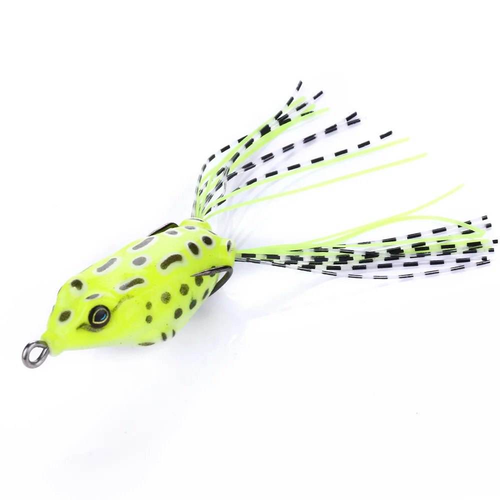 100pcs Topwater 5.5CM 8G Japan frog fishing baits pike lures soft squid plastic wobble isca pesca tackles | Спорт и развлечения