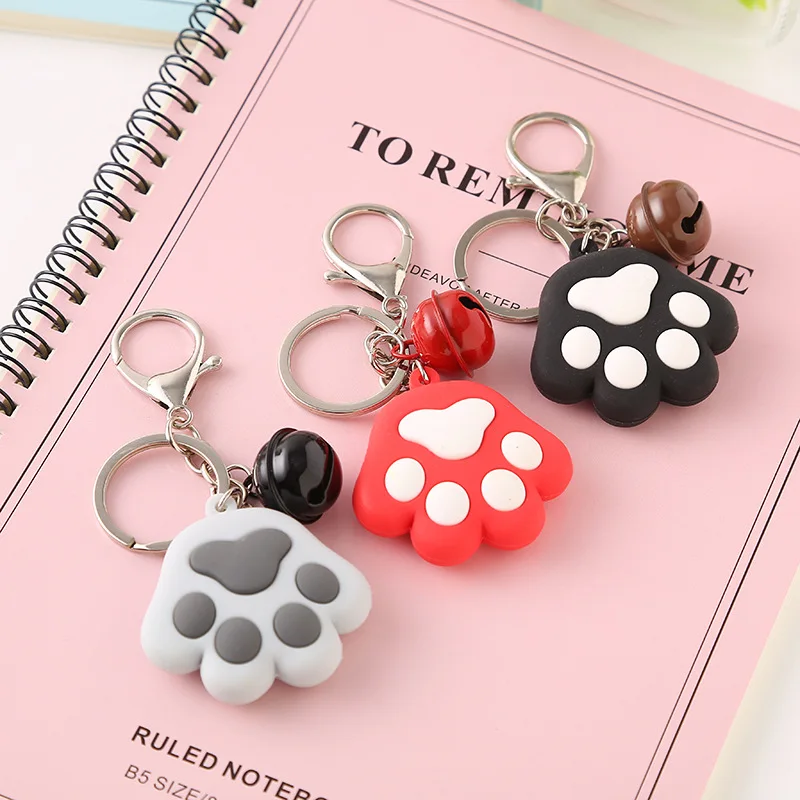 Новые модные брелоки милые мягкие мини с кошачьими лапами брелок для ключей