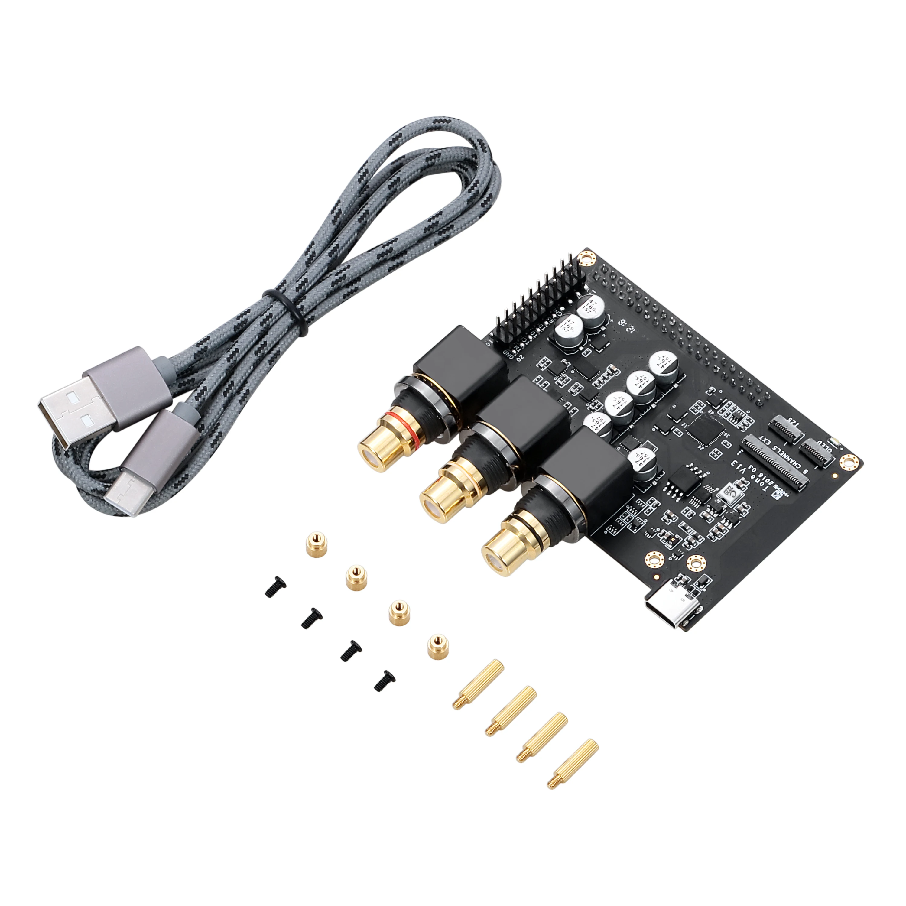 Tone Board Khadas Hi Res аудио USB DAC с чипом 32 битная ES9038Q2M XMOS XU208 Android/Linux Windows/ Mac/Raspberry pi 3
