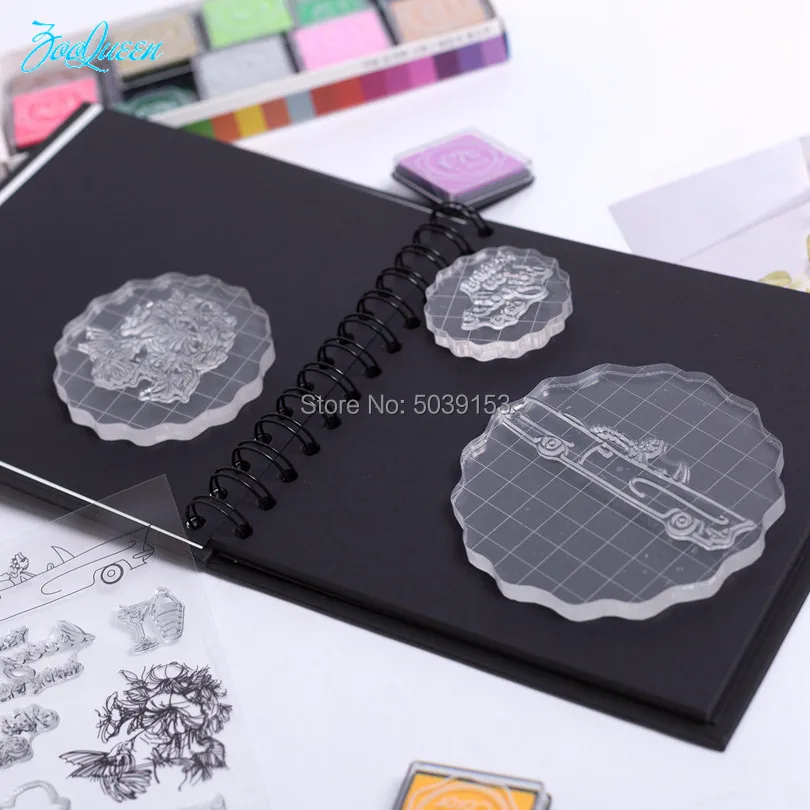 Прозрачный акриловый штамповочный блок инструмент для скрапбукинга/Набор