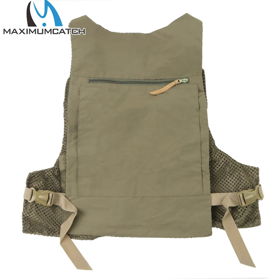 Жилет Maximumcatch для рыбалки нахлыстом свободного размера с многофункциональными