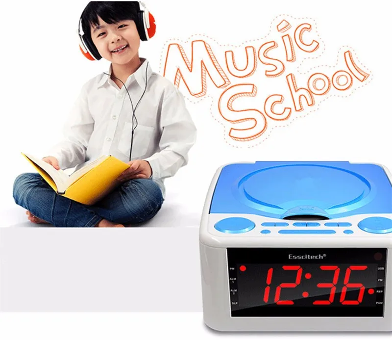 Синхронный cd-привод CD-плеер, стереодинамики, Будильник usb prenatal Zaojiao/WMA музыка FM радио aux вход выход для наушников MP3