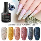 Клубный Блестящий T-TAIO мерцающий Гель-лак для ногтей, удаляемый замачиванием УФ-светодиод, Базовое покрытие, топ, дизайн ногтей, украшение для маникюра