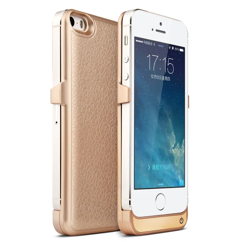 Goestime футляр новое поступление! Iphone5s питания чехол внешняя батарея резервного