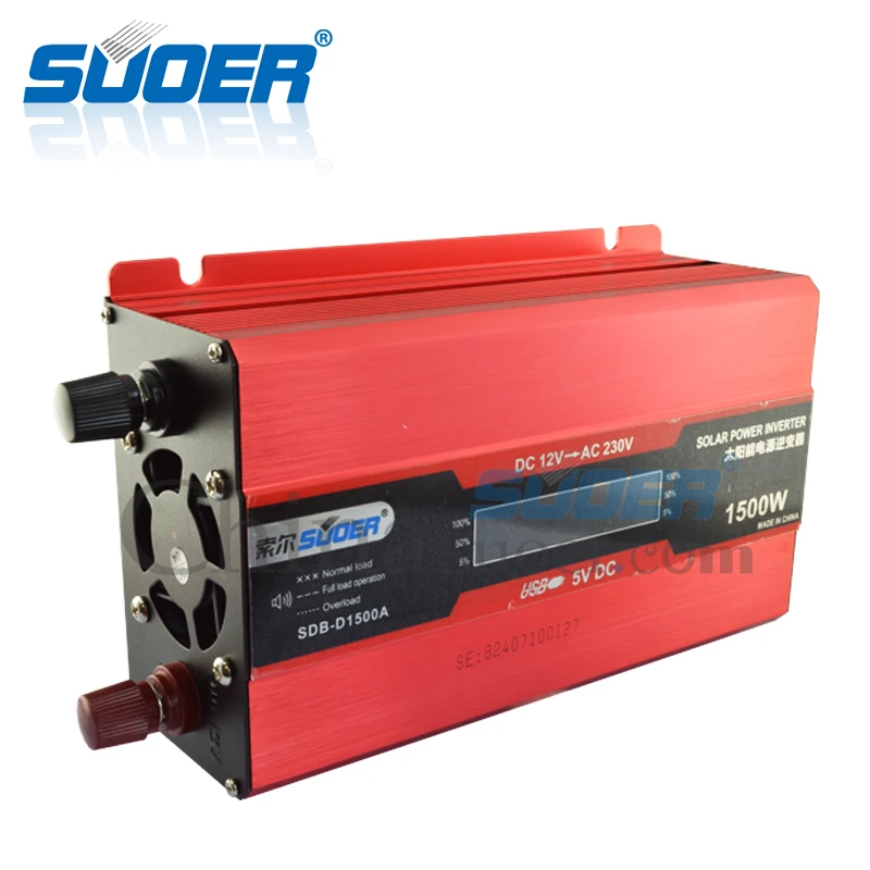 Suoer【 Modified Sine Wave Inverter 】 Car 1500W 12V 220V DC AC Power (SDB-D1500A) | Обустройство дома