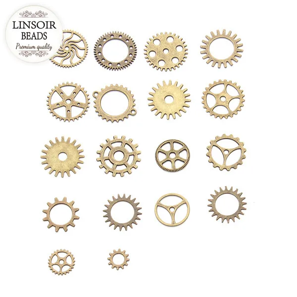 30 шт./лот винтажная подвеска в стиле стимпанк с металлической подвеской F2630 |