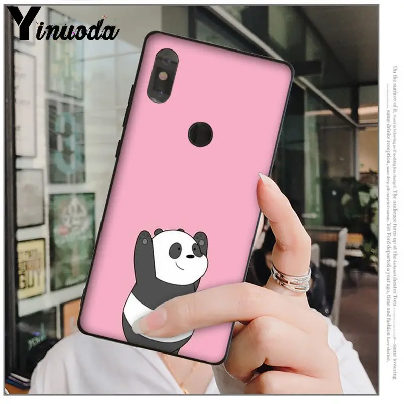 Yinuoda чехол для телефона с милой пандой Xiaomi Mi 6 Mix2 Mix2S Note3 8 8SE Redmi 5 5Plus Note4 4X