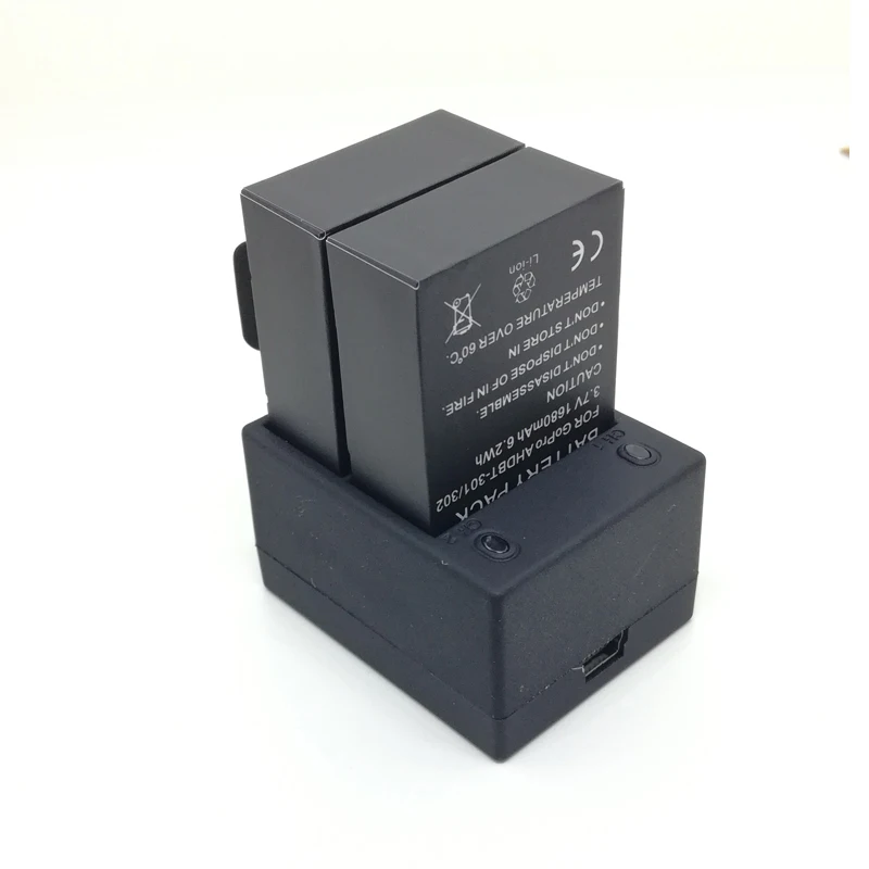 Аккумулятор Hero3 2x для Gopro 3 Hero аккумуляторы 7 В 2 зарядное устройство USB GoPro AHDBT302