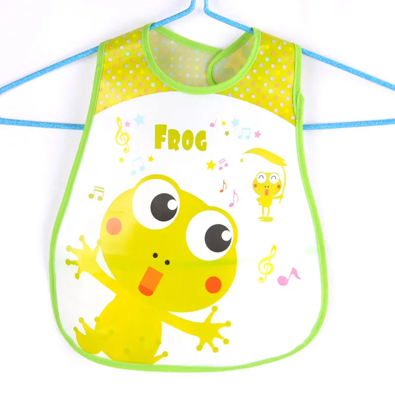 frog style 3 Детские нагрудники с мультяшными принтами, Водонепроницаемый Регулируемый силиконовый детский нагрудник для мальчика и девочки, фартук для кормления ребенка - Цвет: frog style 3