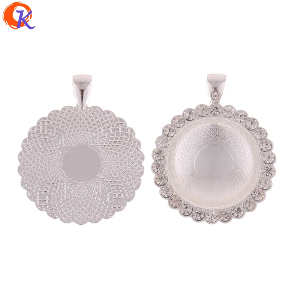 Cordial Design 30 шт./лот 25 мм модная подвеска из родиевого горного хрусталя сплав