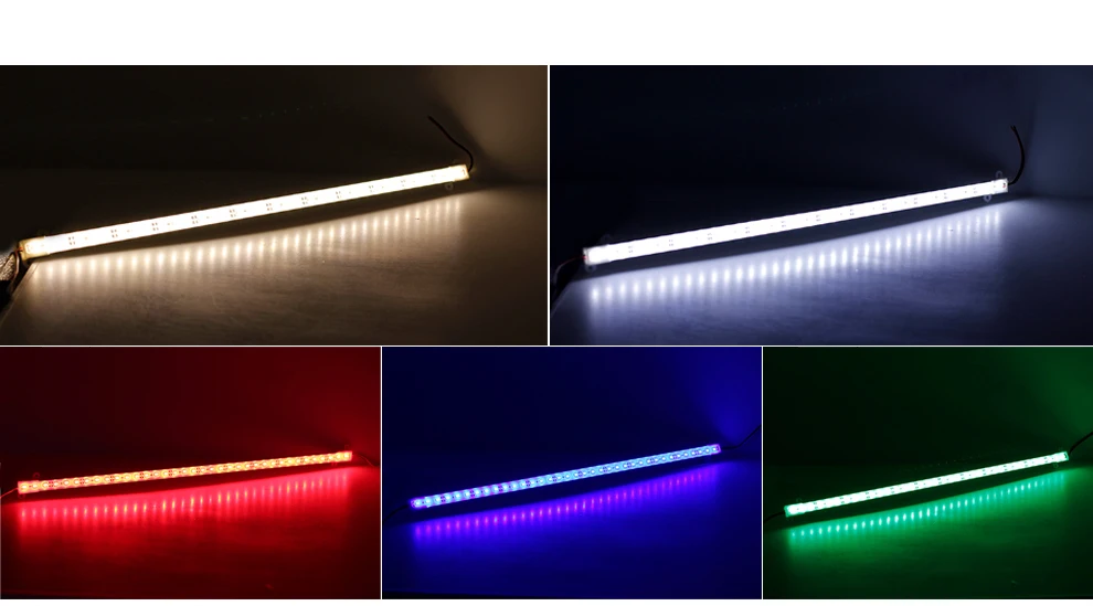 5 шт./лот светодиодный бар светильник DC12V 50 см RGB LED Жесткий Газа светильник 5630 высокое Яркость IP68 Водонепроницаемый открытый светодиодный люминесцентная лампа