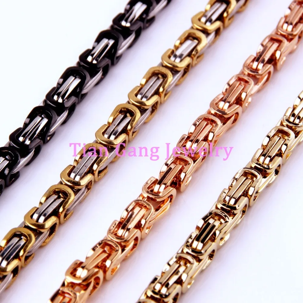 Ожерелье мужское византийское из нержавеющей стали 4 мм | Украшения и аксессуары