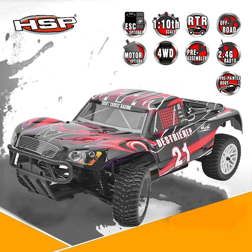 Оригинальный HSP 94170 RC гоночный автомобиль RTR 1:10 4WD Off Road Rally грузовик 2.4 ГГц lipo