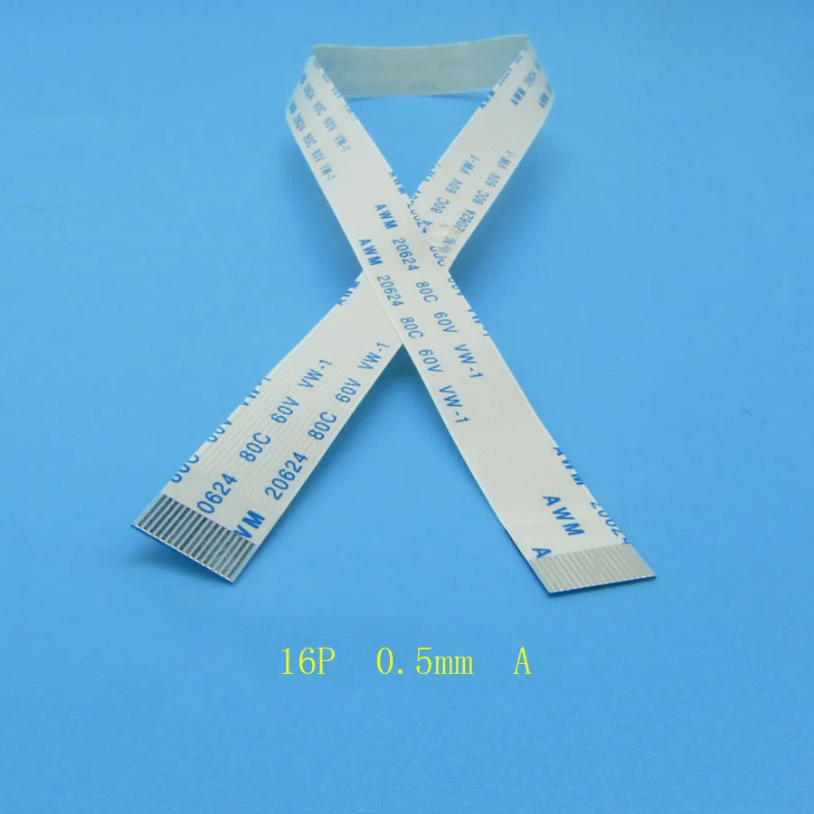 5 шт. Новый FFC FPC 16pin плоский гибкий кабель 0 мм 1 Шаг вперед длина 150 250 300 400 лента 16p