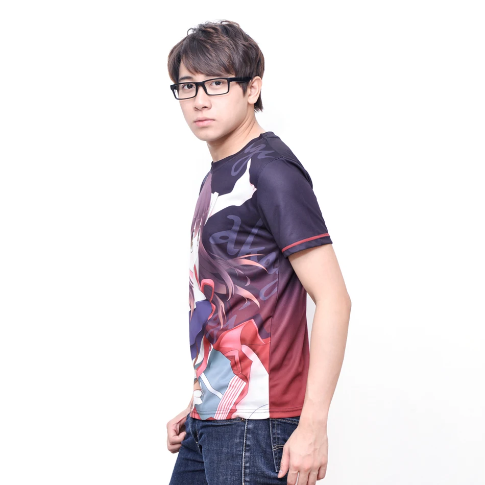 Футболка из полиэстера для мужчин и женщин топ с принтом аниме Kantai Collection Akagi