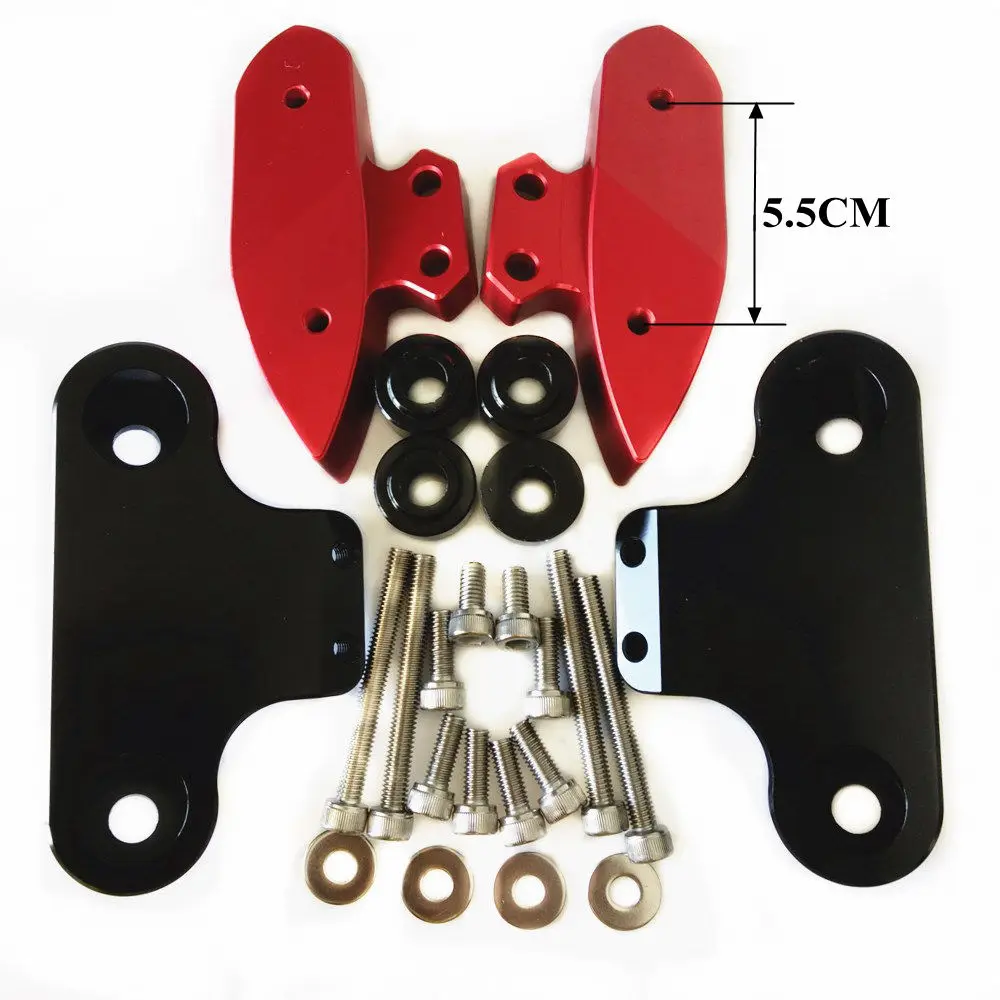 Red bracket Модифицированный мотоциклетный xmax 250 300 XMAX кронштейн для зеркала заднего вида для yamaha xmax 300 xmax 250 - Цвет: Red bracket