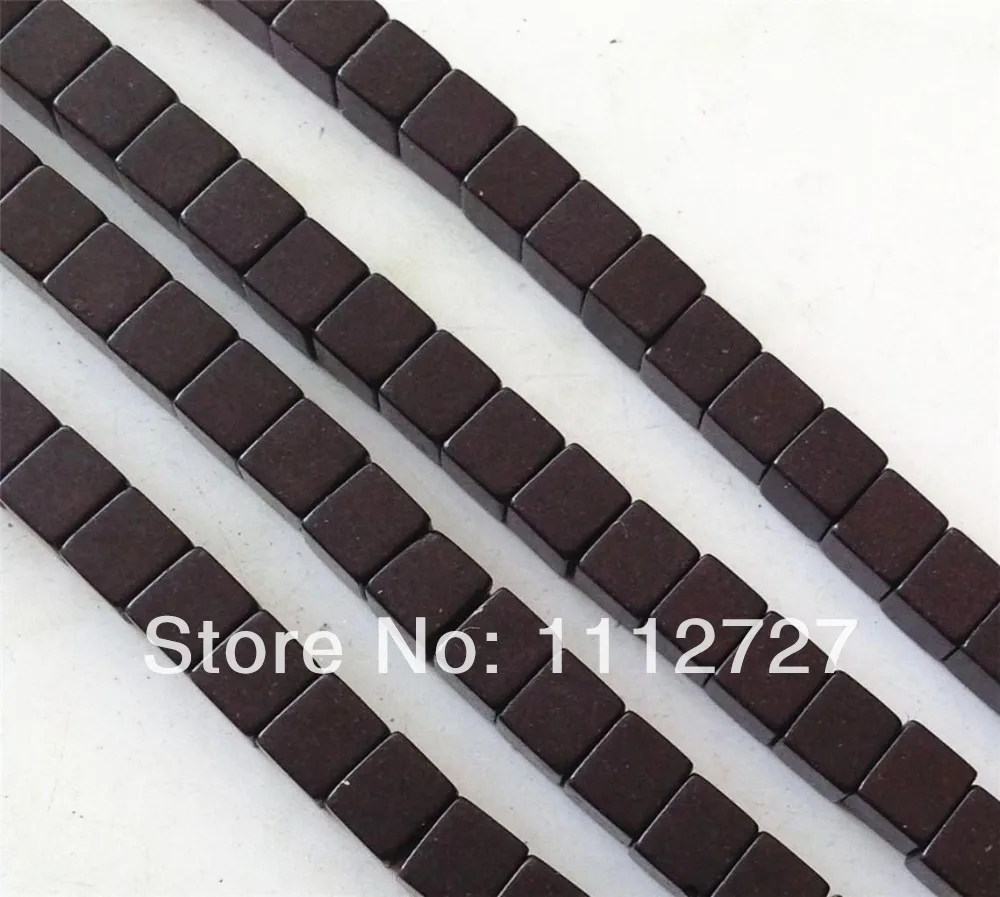 Красивый черный кубик 5x5 мм индейка натуральный камень модные ювелирные изделия