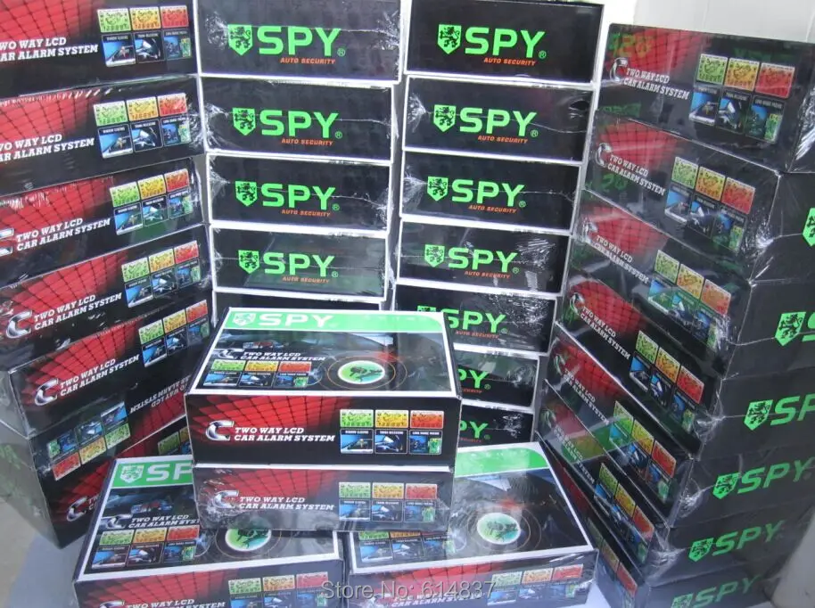 SPY Universal Two Way Remote Control Engine Start Car Alarm System Keyless Entry LCD Screen Immobilizer Alarma Starline Magicar |