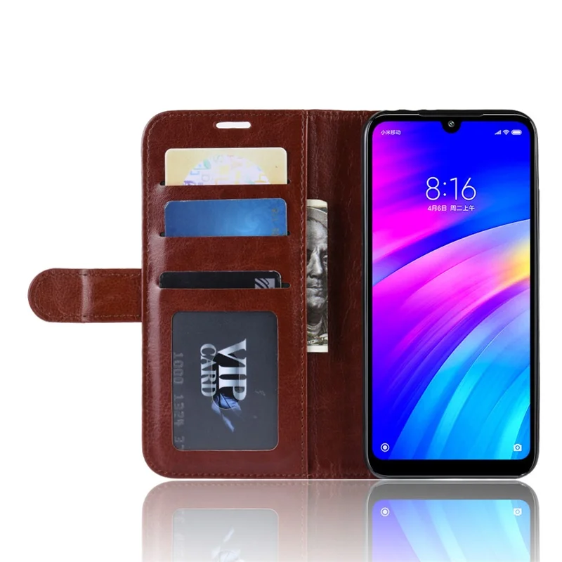 Чехол для Xiaomi Redmi 7 redmi7 чехол 6 26 дюймов откидной кошелек кожаный полный защитный
