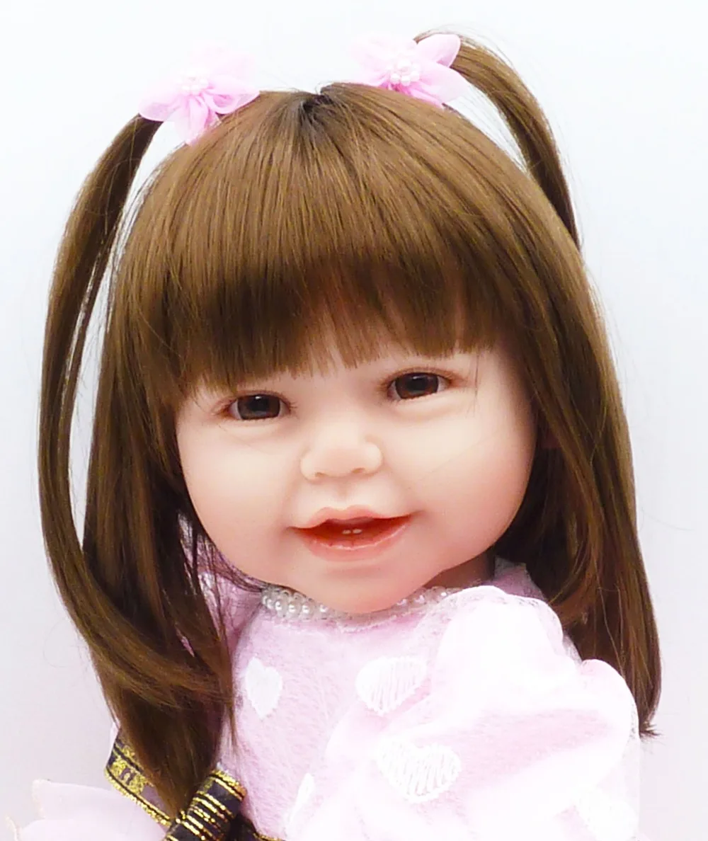 24 &quotHigh-End винилсиликоновых Reborn Baby doll Игрушки для новорожденных девочек младенцев