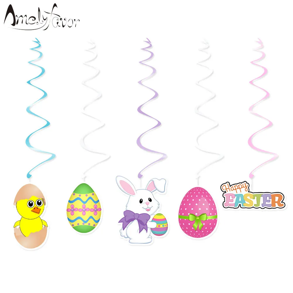 

Easter Ceiling Hanging Swirl Decorations Cutout Festive Boy Party Supplies Party DIY Decorations Event Party Baby Shower