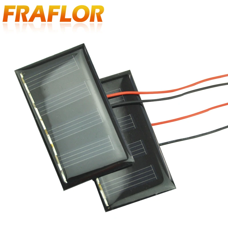 Портативная солнечная панель Fraflor 2 в 60 мА 5 шт./лот высокоэффективное