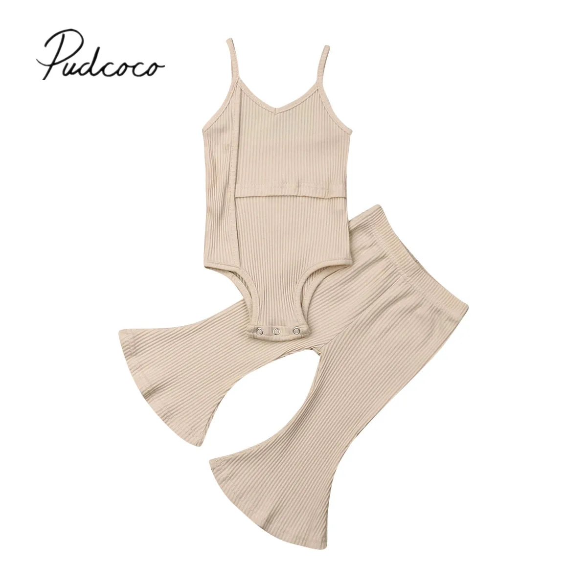 2020 летняя одежда для новорожденных девочек однотонный комбинезон без рукавов +