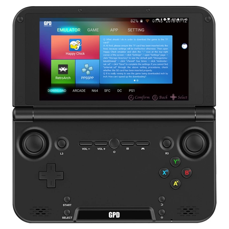 Gpd Xd Plus геймпад планшетный ПК Mt8176 5 дюймов 1280x720 Ручной игровой 4 Гб Ram 32 Ips H-Press экран