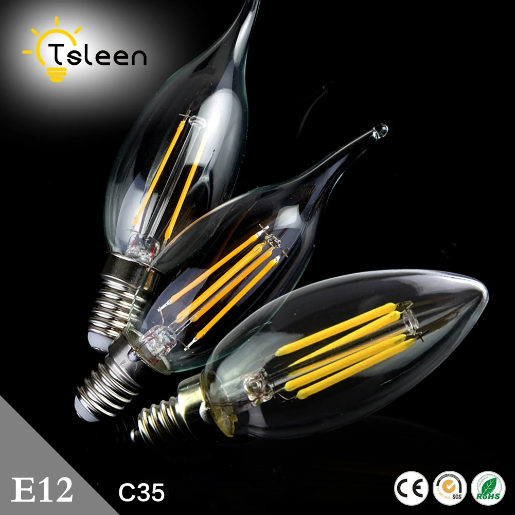 Дешевые Пламенные лампочки с ампулой Led E14 220V E12 светодиодные лампы 110V Светодиодные лампы энергосберегающие лампы светильник для дома лампада Led Decorativas 4W 8W