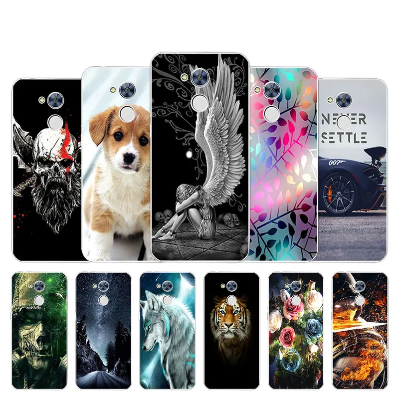 Роскошный тонкий чехол для телефона Huawei Honor 6A прозрачный мягкий силиконовый из