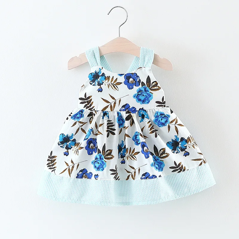 Funnyabc цветок платья для девочек Одежда маленьких летнее платье Детская одежда без