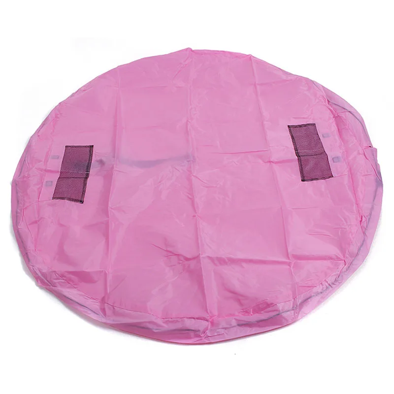 pink 150/100/45 см портативный детский игровой коврик для путешествий, сумки для быстрого хранения, органайзер для игрушек, одеяло, коврики, коробки для игрушек - Цвет: pink