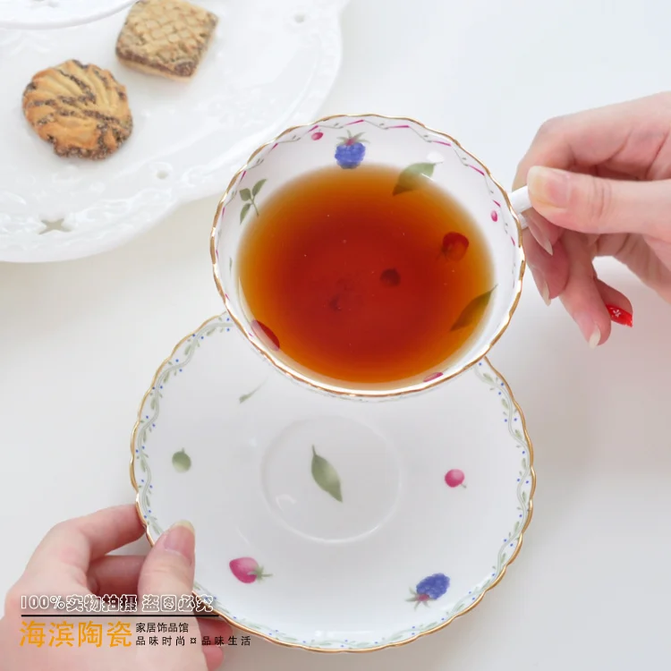 Керамические чашки и блюдца для послеобеденного черного чая кофейная чашка из