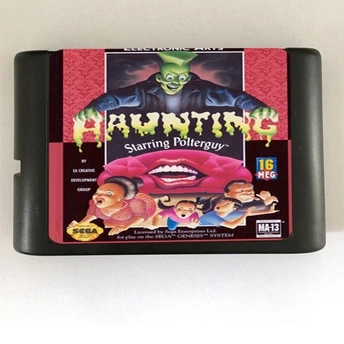 Высококачественный 16-битный игровой картридж Sega MD для системы Megadrive Genesis --- Haunting