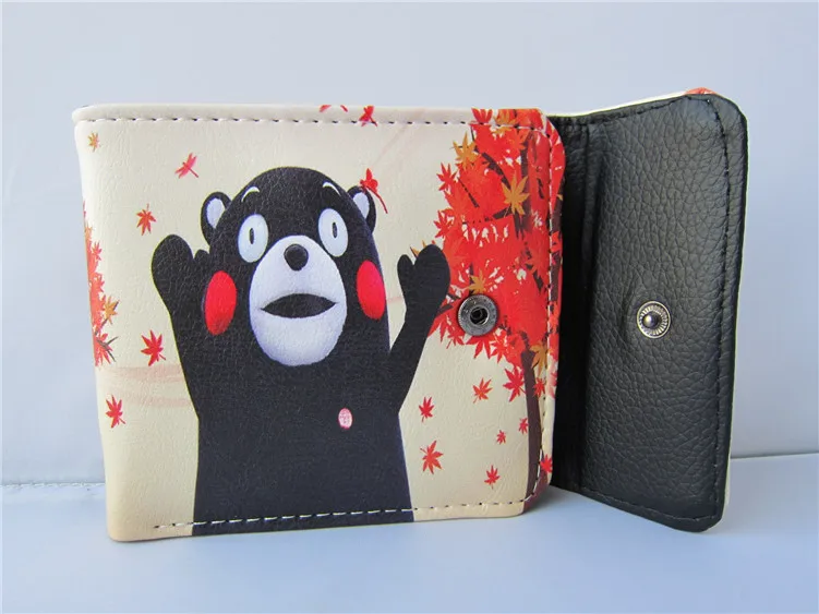 Японский талисман Кумамон высокого качества PU короткий кошелек/аниме кошелек с