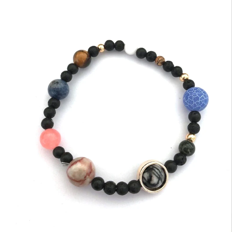 Браслет ручной работы с солнечной системой браслеты обручи бусинами из