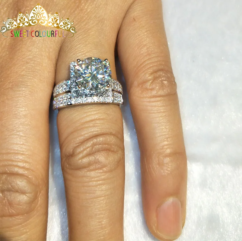 100% 18K 750Au золото Moissanite бриллиантовое кольцо D Цвет VVS с национальным сертификатом