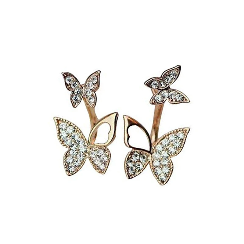 

Manufacturers Selling Butterfly Shaped Earrings Two Wear Fashion Temperament Korean Earrings Fine Jewelry For Women