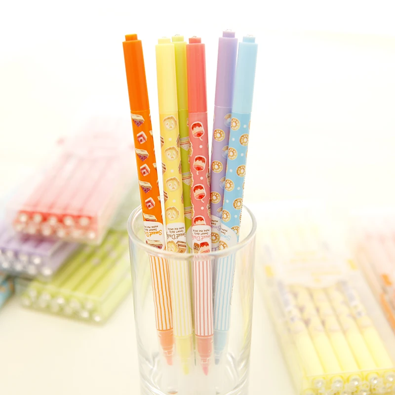 Канцелярские товары Chenguang неоновая ручка с двойным ползунком маленькая яркая