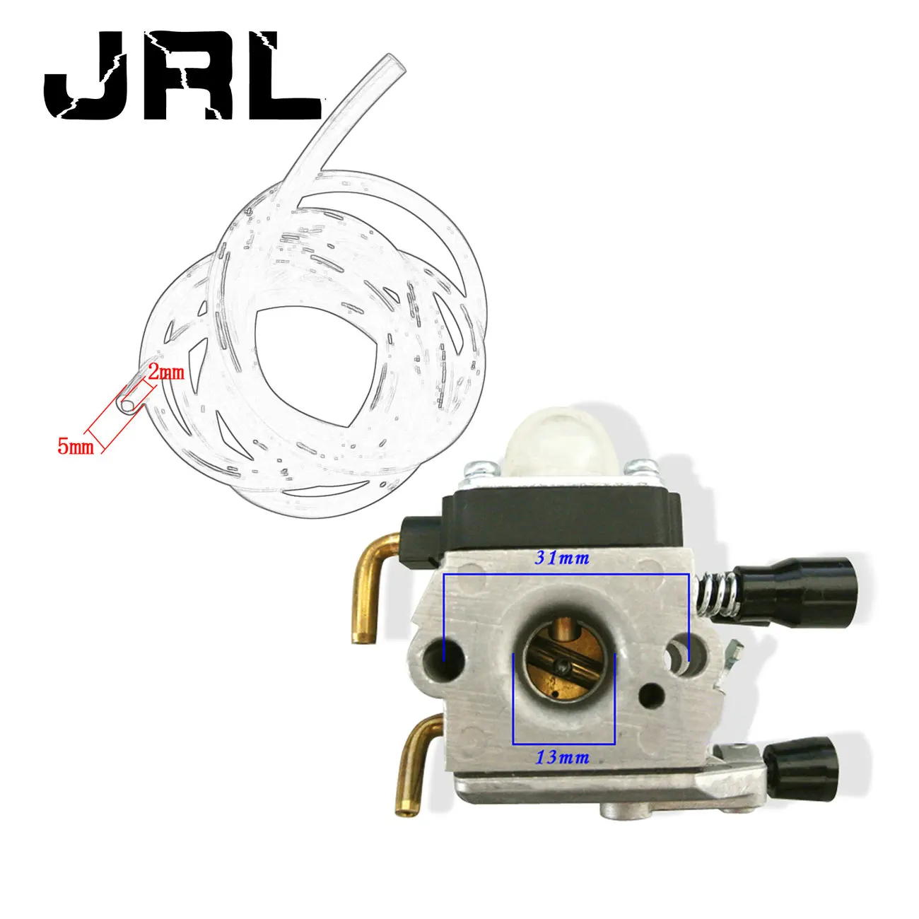 

Carb Carburetor 4.5 Feet Fuel Gas Line For Stihl FS38 FS45 FS46 ZAMA C1Q S143