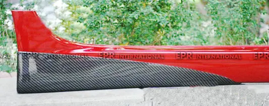 Для Evolution EVO 10 V Style Carbon Fiber Side Skirt Spats Non Aero Kit (2 шт.) Аксессуары для