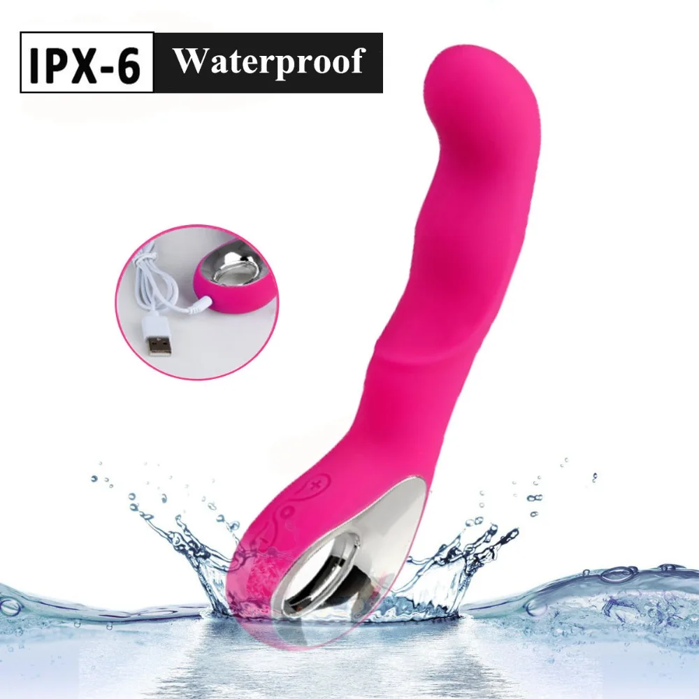 10 скоростей Вибратор для точки G беспроводной AV Wand массажер-Стимулятор клитора USB