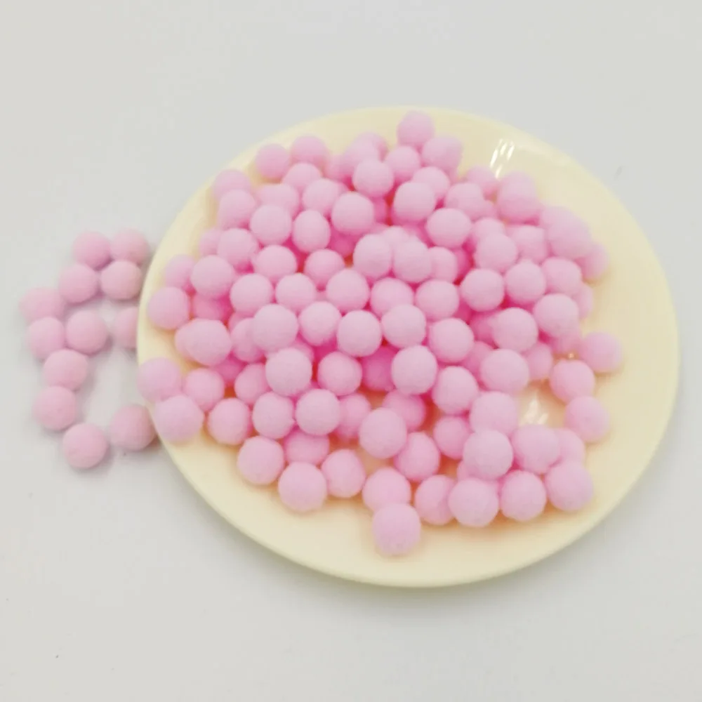 100 шт. 10/15/20/25 мм Мини пышная Нижняя Pom Poms помпонами ручной работы для детей игрушки свадебный Декор DIY товары для шитья и рукоделия